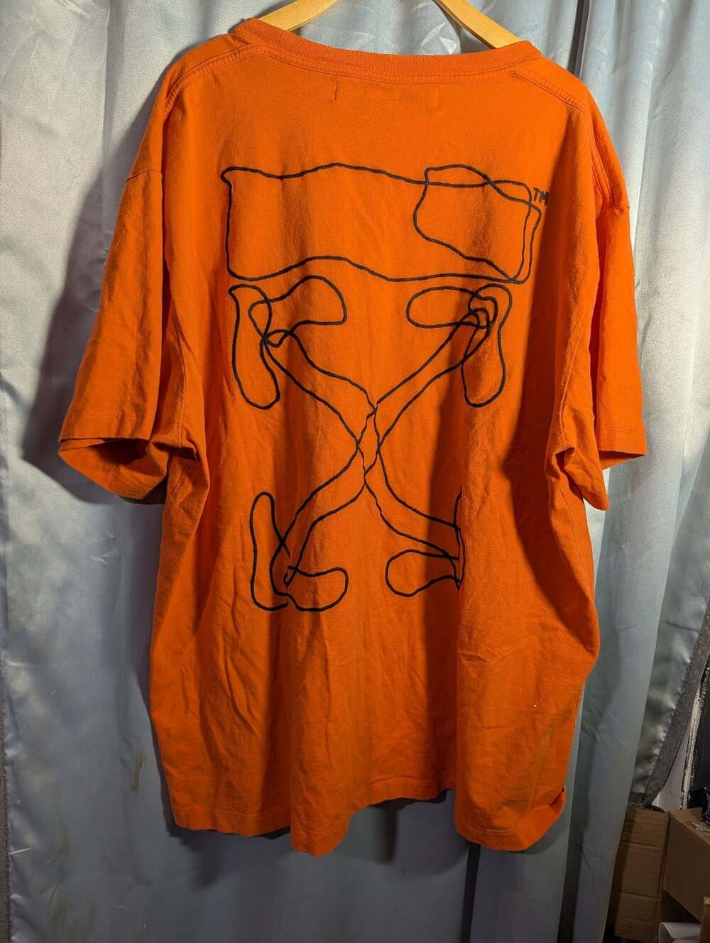 Off-White Abstract Arrows T-Shirt Orange